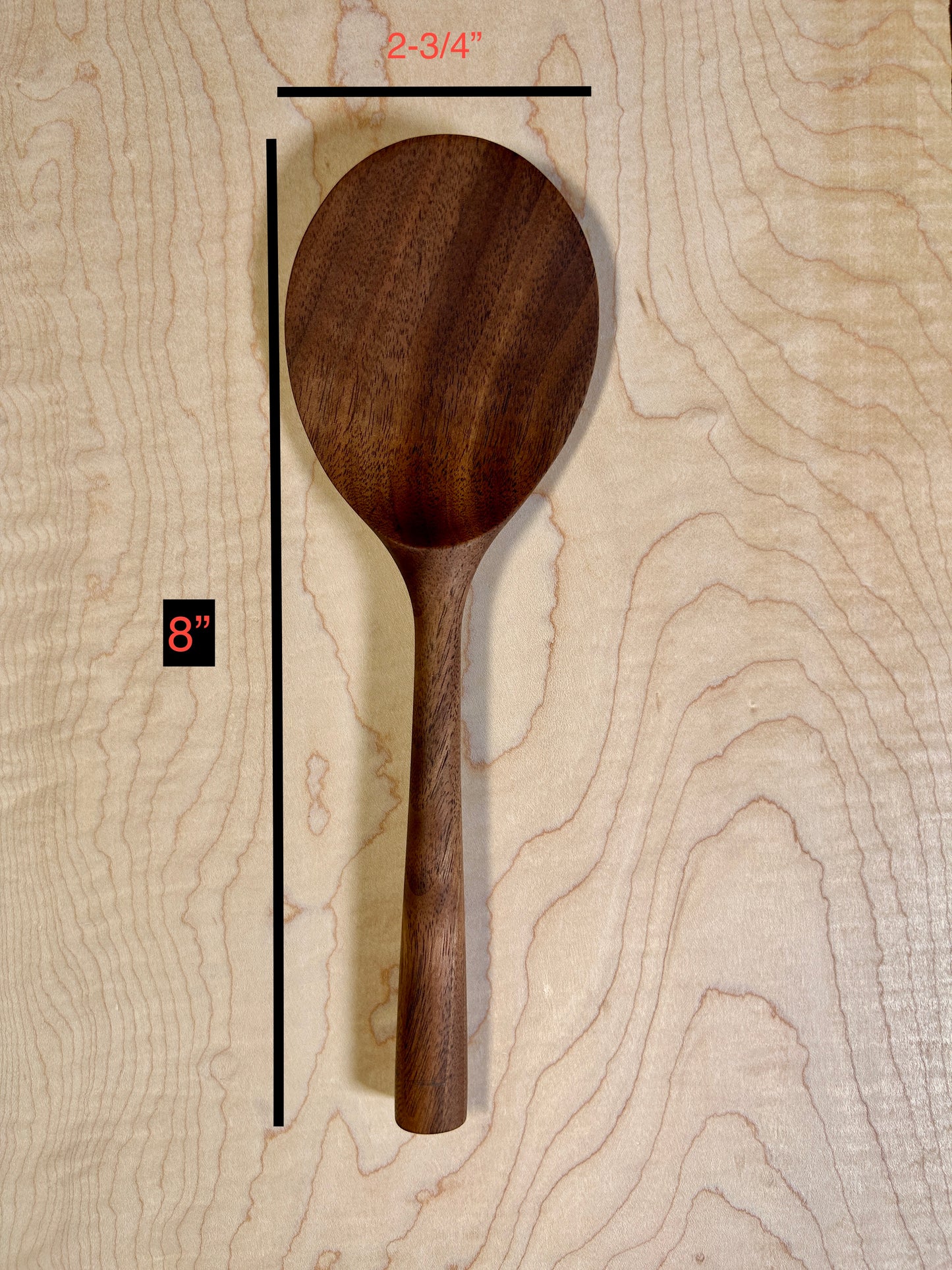 Walnut Rice Paddle (Small)- Korean Traditional Style 밥주걱