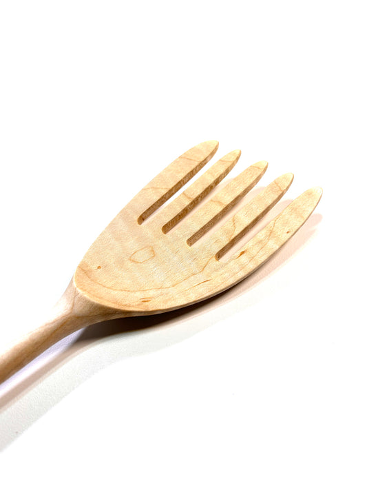 Hand-Carved Luxury Wooden Pasta Fork - 4 Premium Woods | Artisan Kitchen Tool
