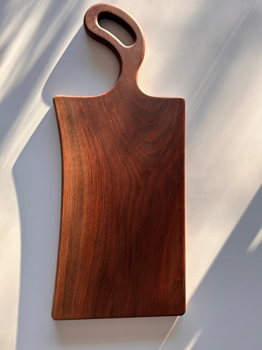 One-Piece Black Walnut Serving Board – No Glue (Exact Piece)