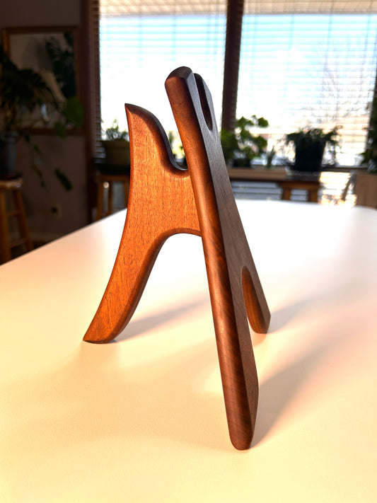 Handcrafted Wooden Pot Lid Stand - Aesthetic Kitchen Decor &Organizer